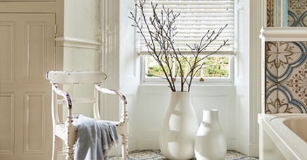 Faux Wood Bathroom Blinds