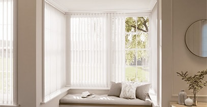 bay window blinds
