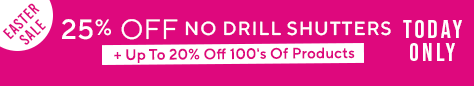 AW OFFER - Easter Sale - 25% Off PF Shutters
