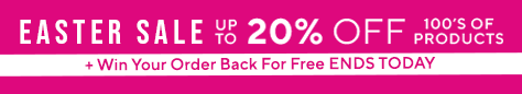 AW OFFER - Easter Sale - Win your order back - ENDS TODAY