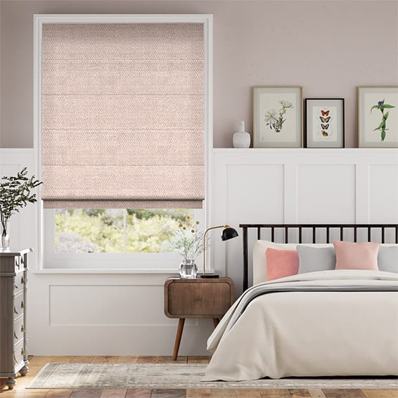 Jolie Rose Quartz Roman Blind